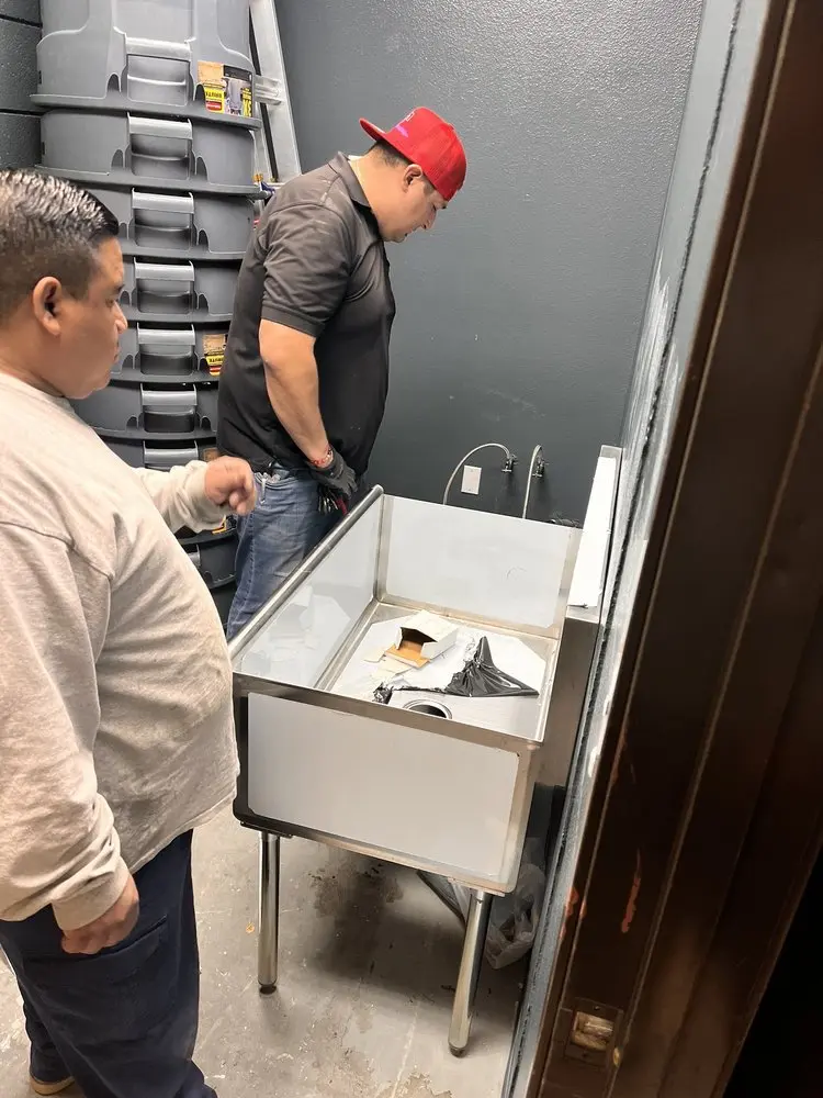 Commercial plumbing and sink installation in Buzzard Point
